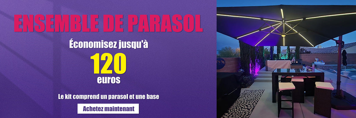 Parasol et pied