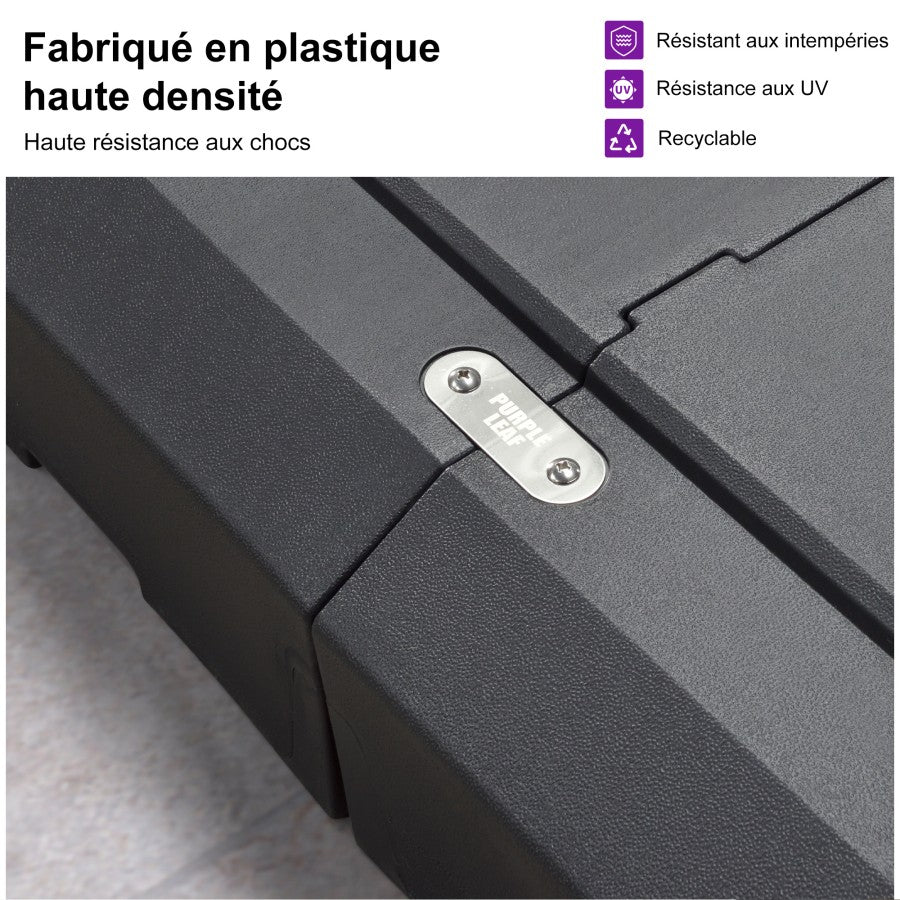 PURPLE LEAF Base de Parasol Lourde ZY04BSCJ-150-NEW