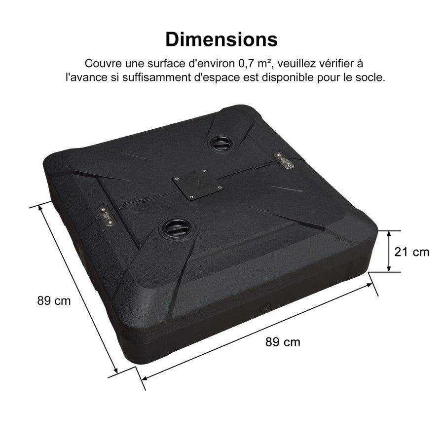 PURPLE LEAF Base de Parasol Lourde ZY04BSCJ-150-NEW