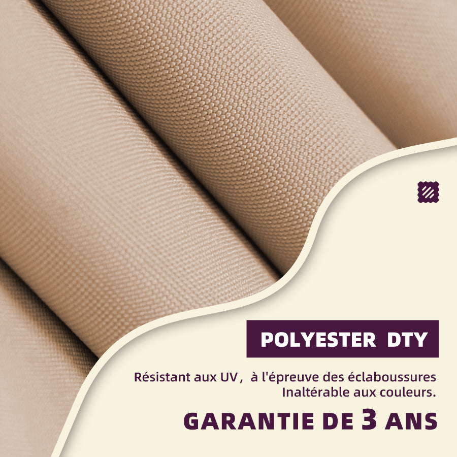 PURPLE LEAF Parasol De Jardin Extérieur Rond avec LED, Parasol Déporté avec Manivelle, Parasol Excentré Inclinable