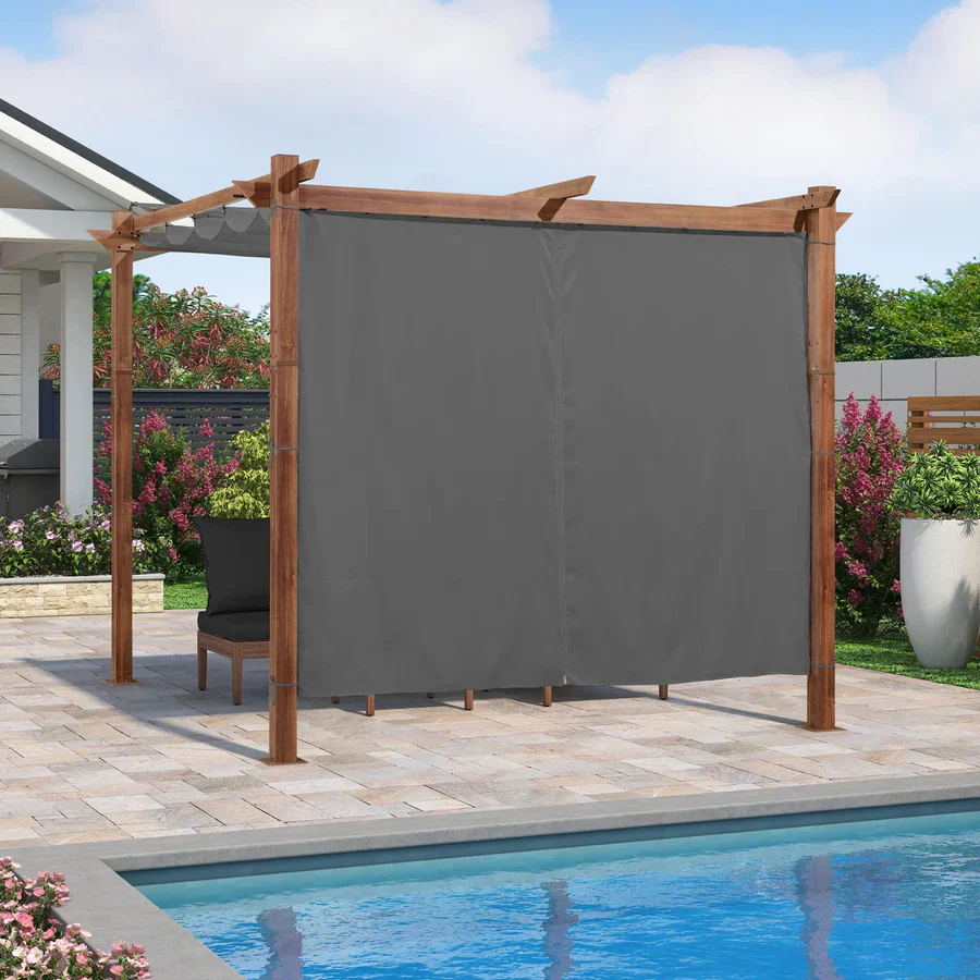 PURPLE LEAF Toile latérale pour Pergola Terrasse et plus Profitez de votre espace extérieur en toute tranquillité