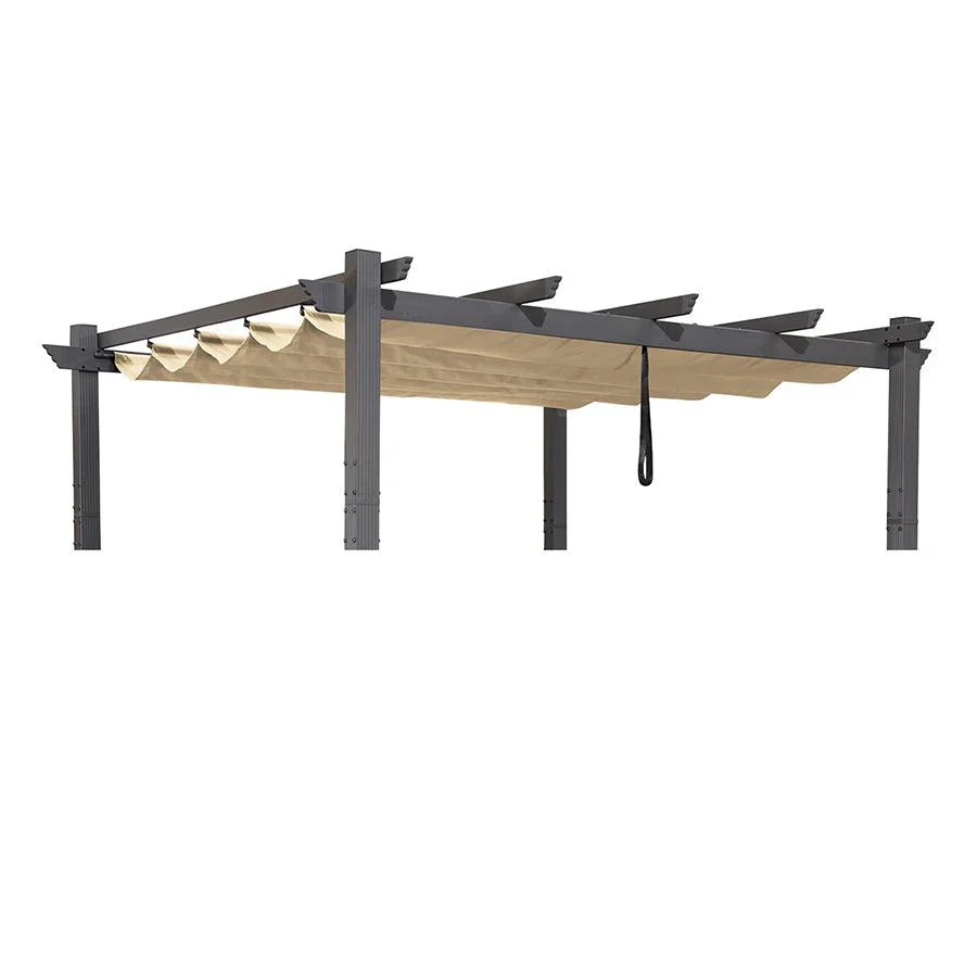 PURPLE LEAF Toile de toit Dépliable pour Pergola Protection Solaire Haute Résistance pour Terrasses et Vérandas