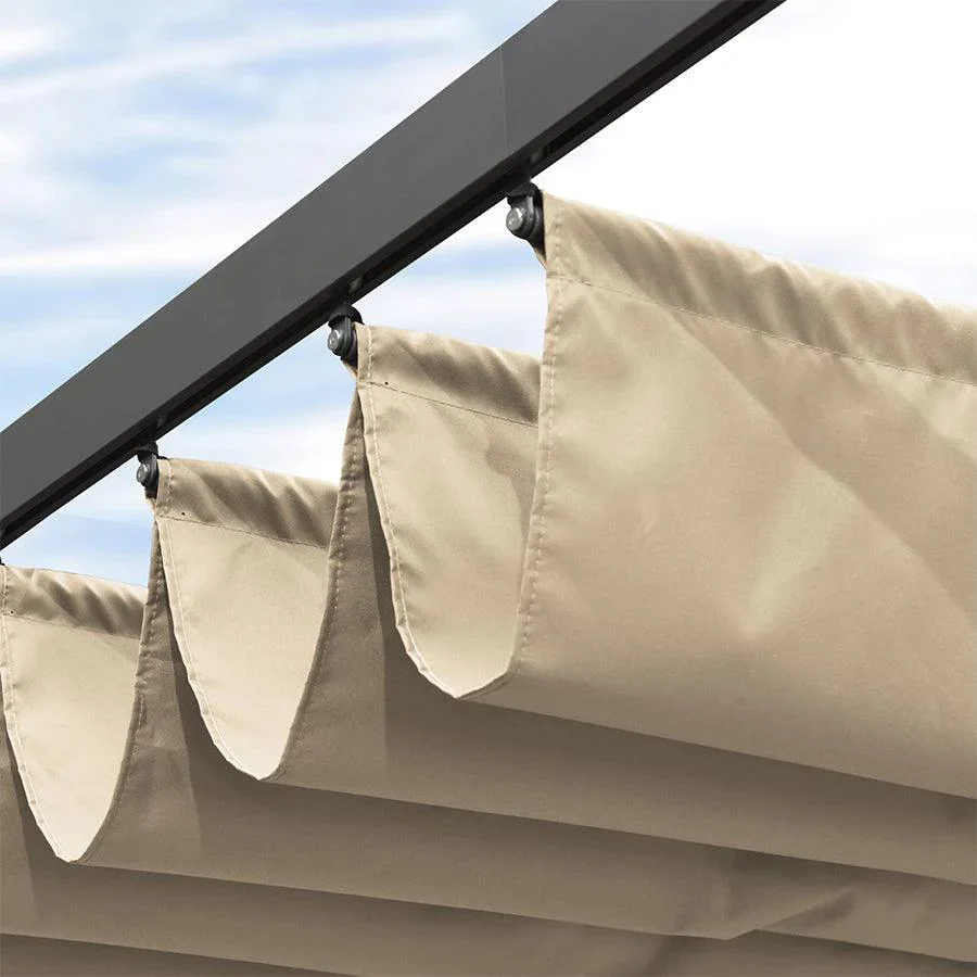 PURPLE LEAF Toile de toit Dépliable pour Pergola Protection Solaire Haute Résistance pour Terrasses et Vérandas