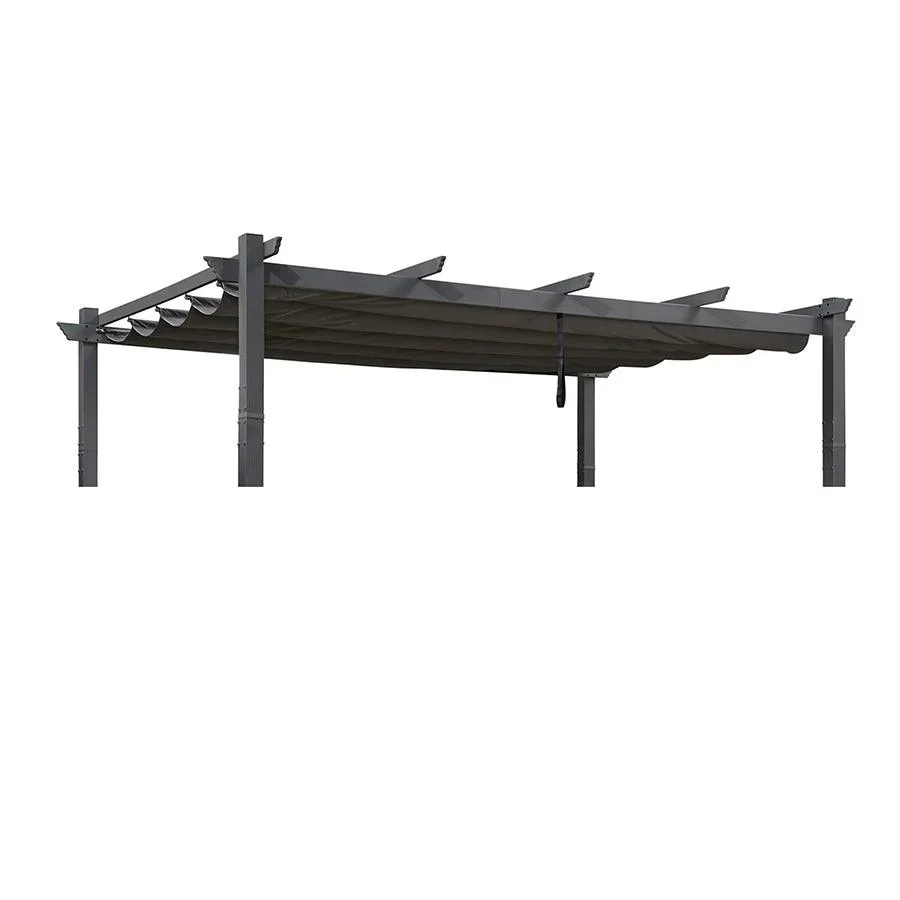 PURPLE LEAF Toile de toit Dépliable pour Pergola Protection Solaire Haute Résistance pour Terrasses et Vérandas