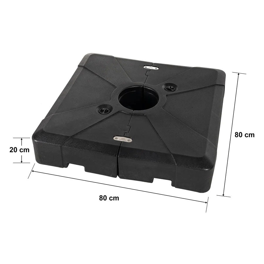 PURPLE LEAF Base de Parasol à Double Toit Remplie d'Aau et de Sable ZYBASE-1 et ZYBASE-1N