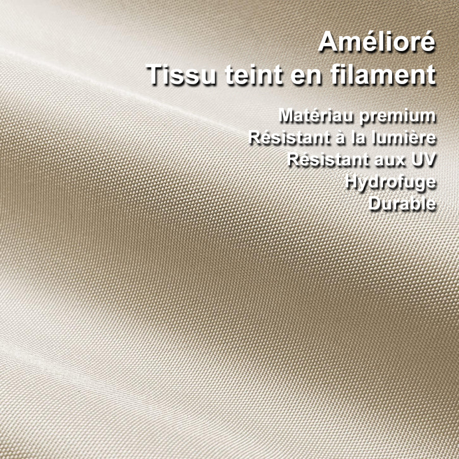 PURPLE LEAF Toile de toit Dépliable pour Pergola Protection Solaire Haute Résistance pour Terrasses et Vérandas