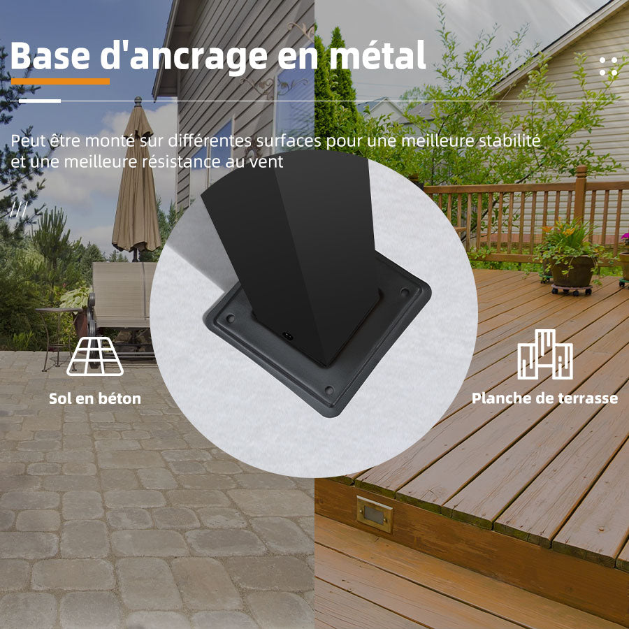 PURPLE LEAF Pergola Aluminium Tissu Teint en Fil Pergola pour Terrasse Exterieur, Toit Coulissante, Pavillon De Jardin