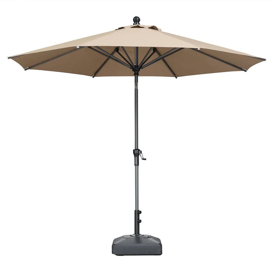 PURPLE LEAF Parasol inclinable en aluminium à mât droit, Carré, Rectangulaire et Rond