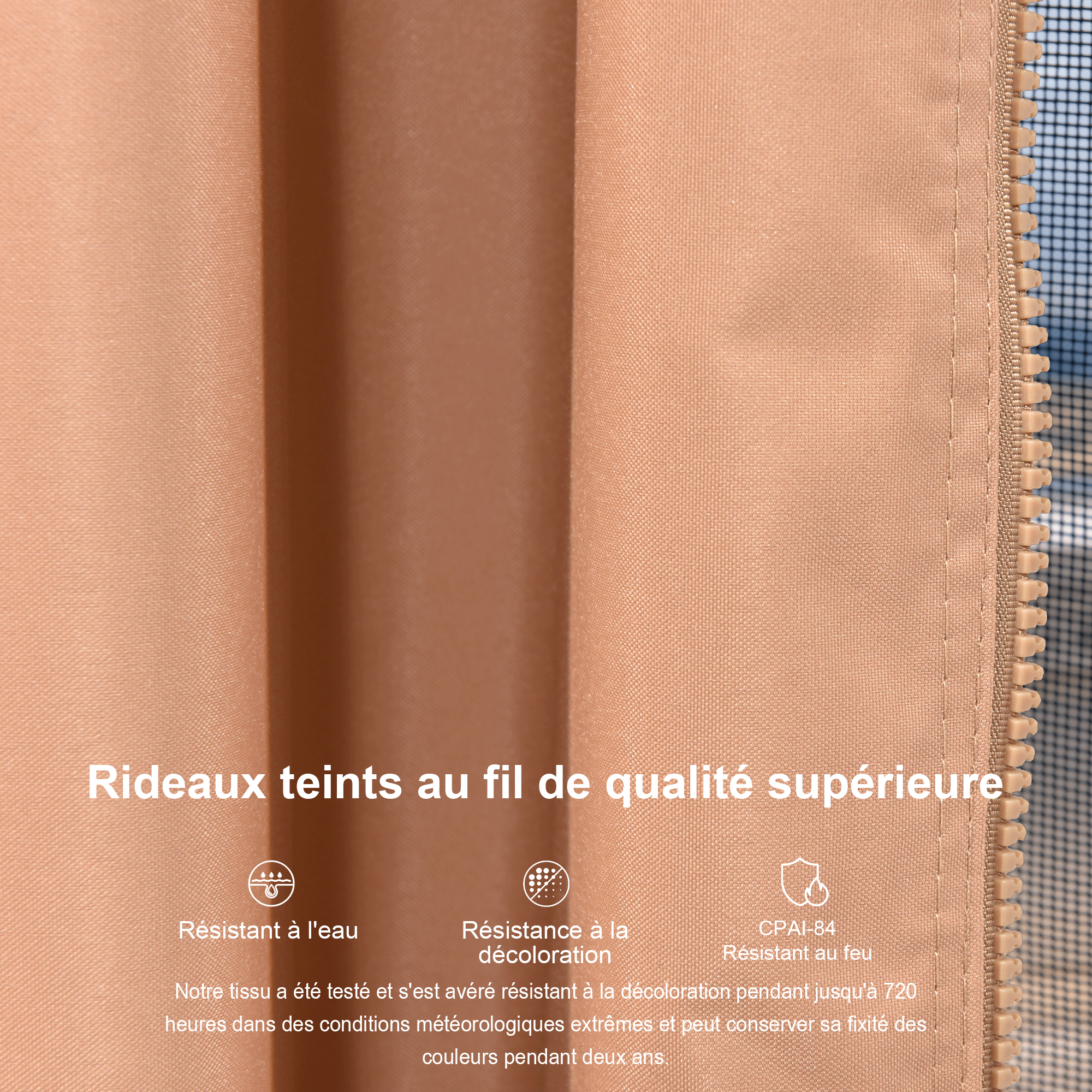 PURPLE LEAF Tonnelle De Jardin Tonnelle Pergola Aluminum Avec Moustiquaire Et Rideaux Pavillon De Jardin à Double Toit Acier Galvanisé, Bronze