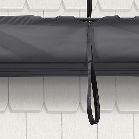 PURPLE LEAF Pergola Aluminium Tissu Teint en Fil Pergola pour Terrasse Exterieur, Toit Coulissante, Pavillon De Jardin