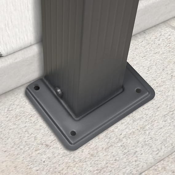 PURPLE LEAF Pergola Aluminium Tissu Teint en Fil Pergola pour Terrasse Exterieur, Toit Coulissante, Pavillon De Jardin