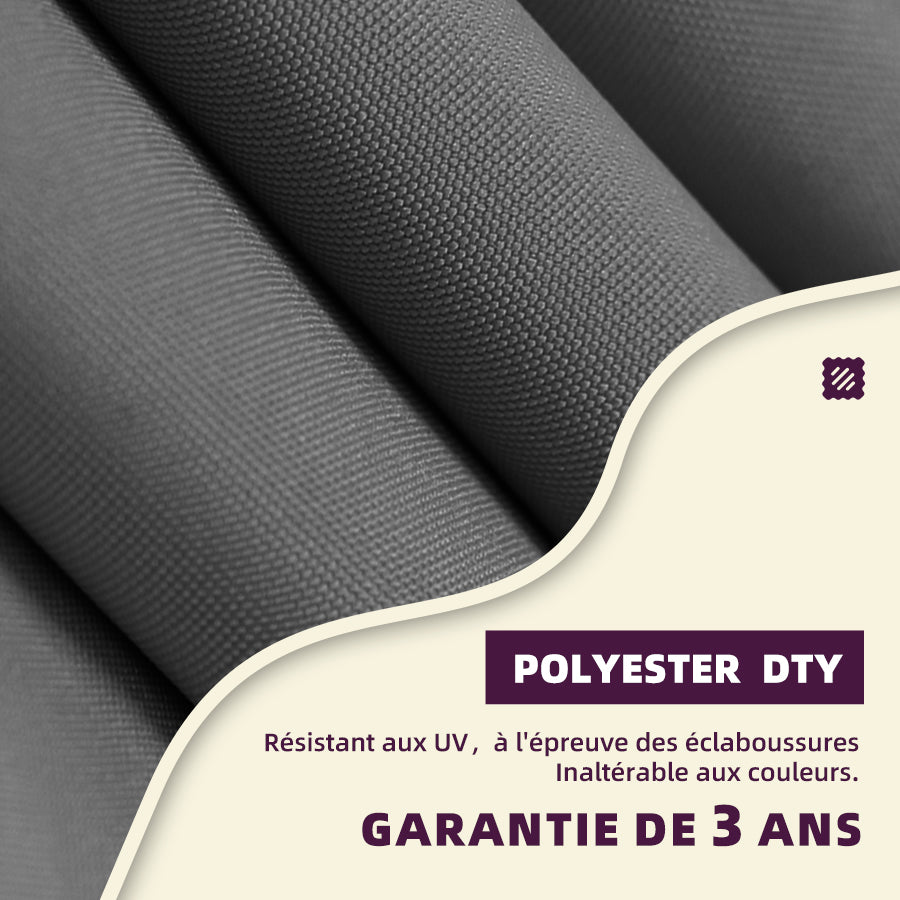 PURPLE LEAF Parasol De Jardin Extérieur Rond avec LED, Parasol Déporté avec Manivelle, Parasol Excentré Inclinable