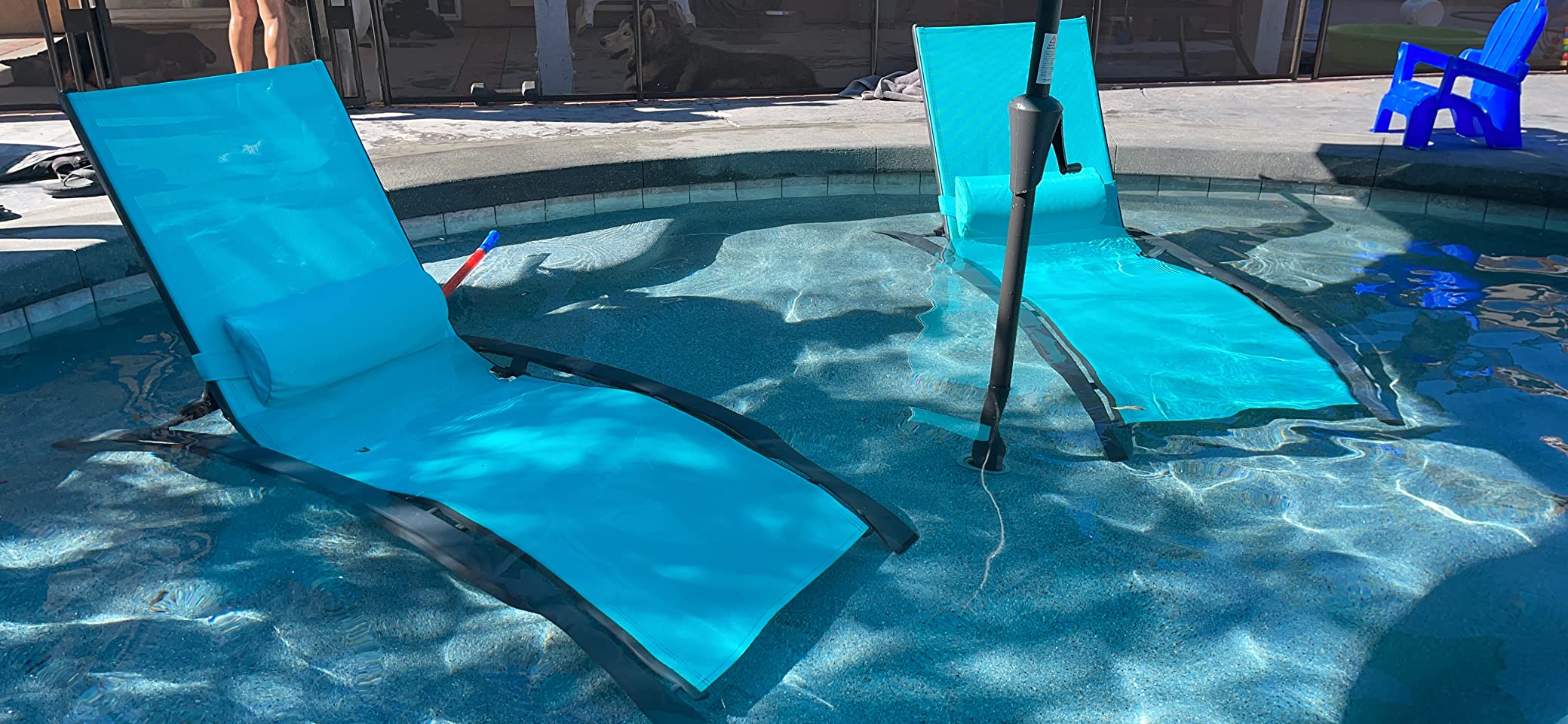 PURPLE LEAF Patio Chaise longue Ensemble de 3 Chaise longue d'extérieur Plage Piscine Bain de soleil Chaise longue inclinable, Table d'appoint incluse