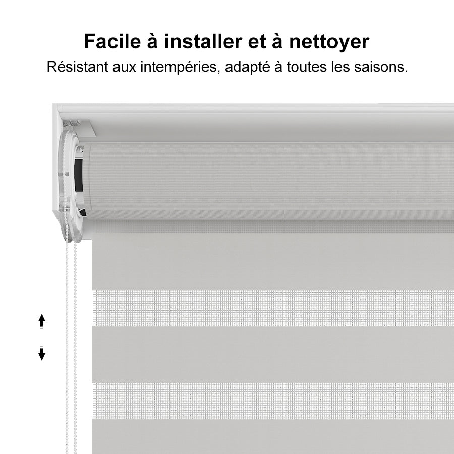 PURPLE LEAF Stores enrouleurs pour Pergola Bioclimatique Protection Solaire Intimité Toile Imperméable Isolation Thermique Entretien Facile