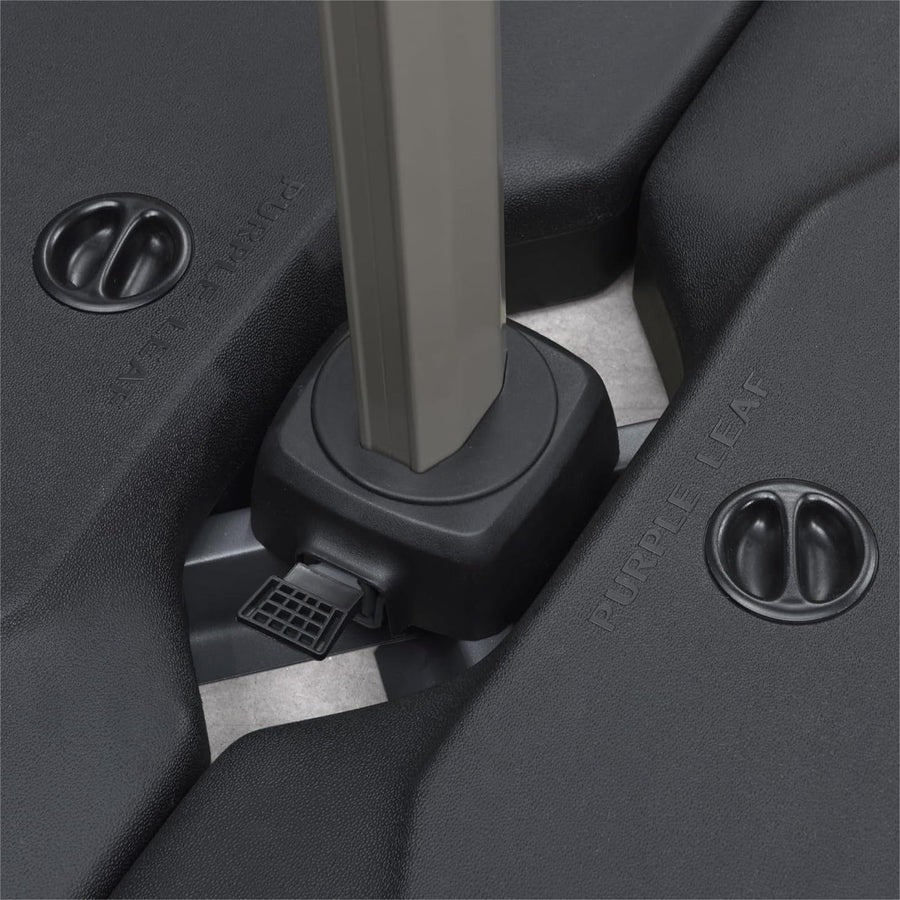 PURPLE LEAF Base de Parasol Économique avec Cadre Champagne ZY01HLRBASE-90