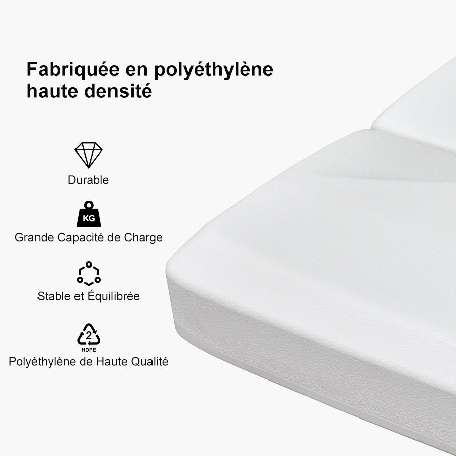 PURPLE LEAF Base de Parasol Économique avec Cadre Blanc ZY02XBBS-90