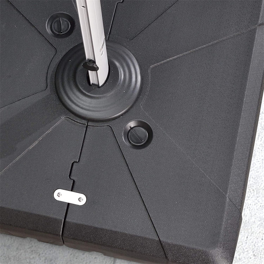 PURPLE LEAF Base de parasol de terrasse décalée remplie de sable/d'eau carrée