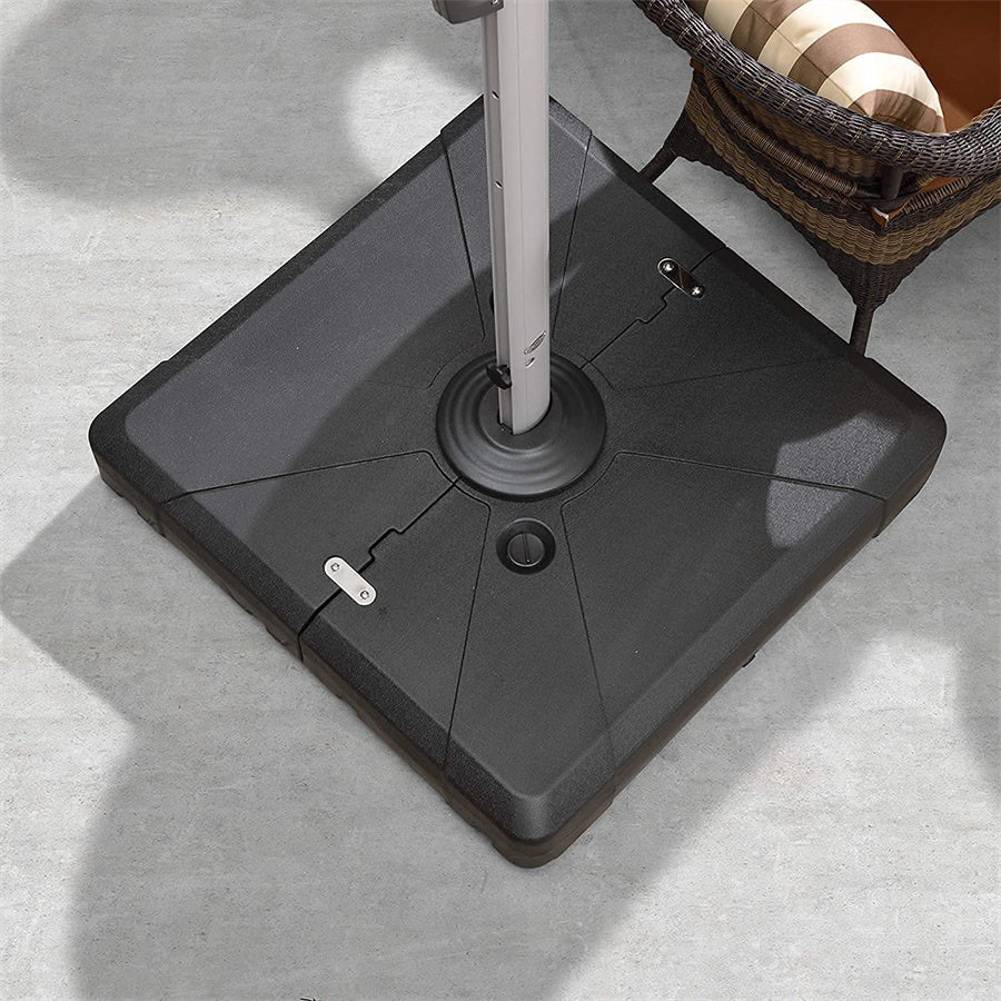 PURPLE LEAF Base de parasol de terrasse décalée remplie de sable/d'eau carrée