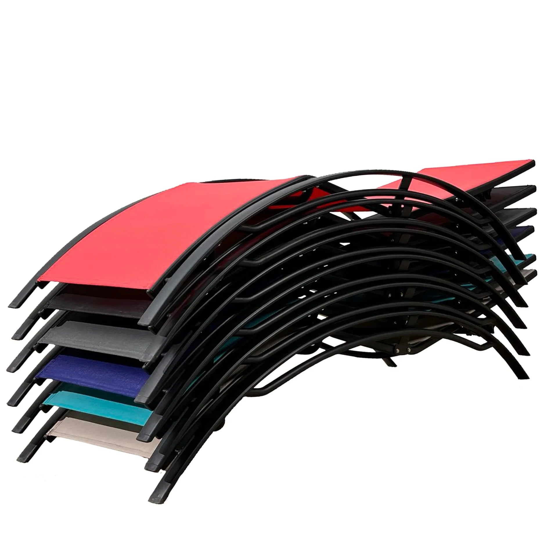 PURPLE LEAF Patio Chaise longue Ensemble de 3 Chaise longue d'extérieur Plage Piscine Bain de soleil Chaise longue inclinable, Table d'appoint incluse