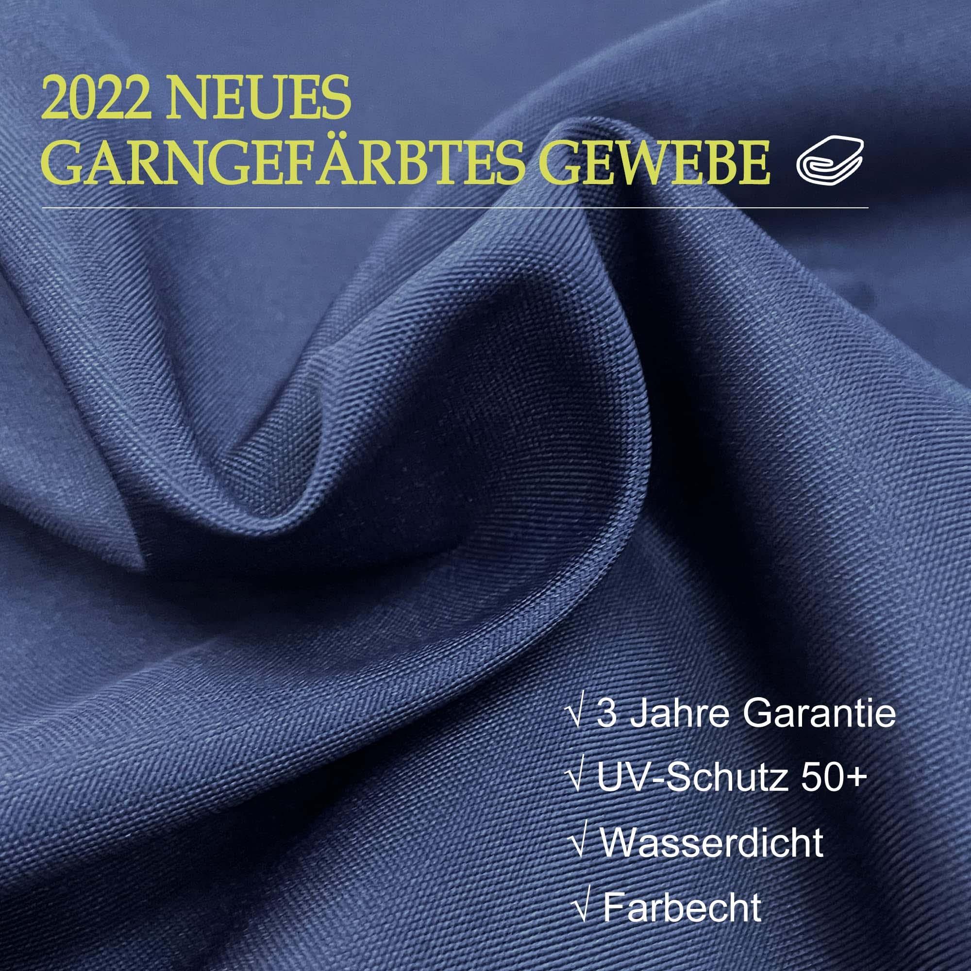 PURPLE LEAF Parasol Déporté Inclinable, Parasol De Jardin Exterieur Toit à Double Rotatif 360°,Parasol Terrasse Exterieur Luxueux - Purpleaf France
