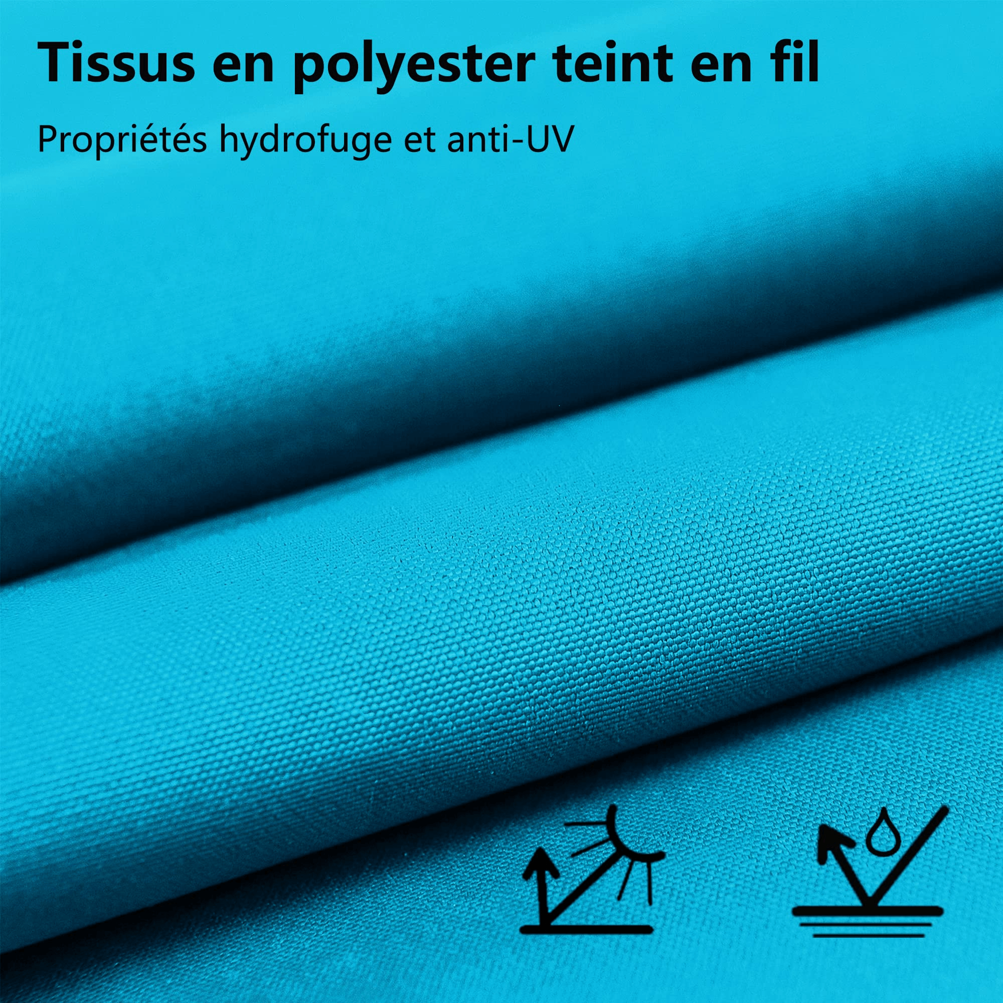 PURPLE LEAF Pergola Aluminium 3x3.65 m Tissu Teint en Fil Pergola pour Terrasse Exterieur, Toit Coulissante, Pavillon De Jardin - Purpleaf France