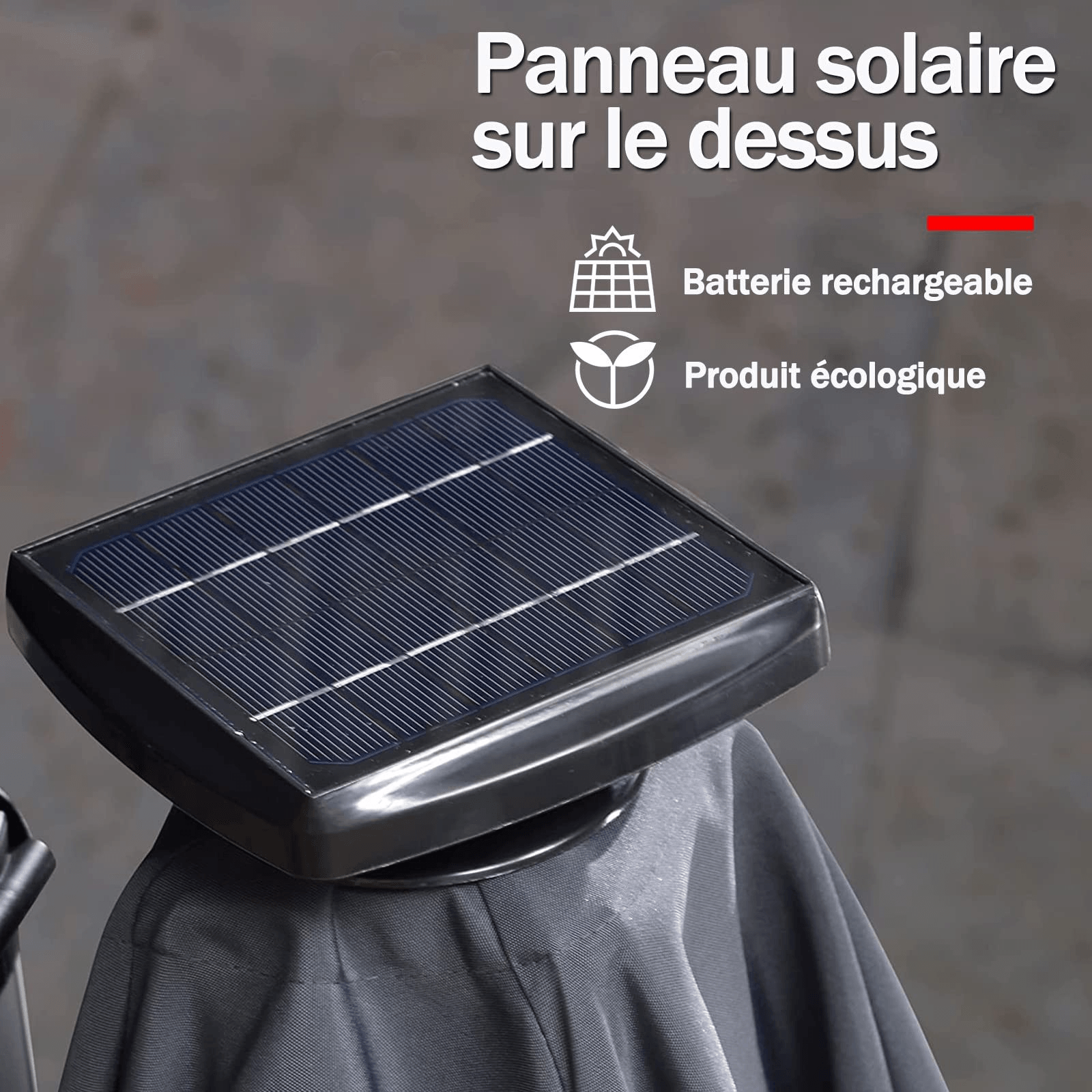 PURPLE LEAF Parasol De Jardin Exterieur Rectangulaire avec LED, Parasol Déporté Toit à Double Rotatif 360°, Parasol Excentré Inclinable, Parasol Terrasse Exterieur - Purpleaf France