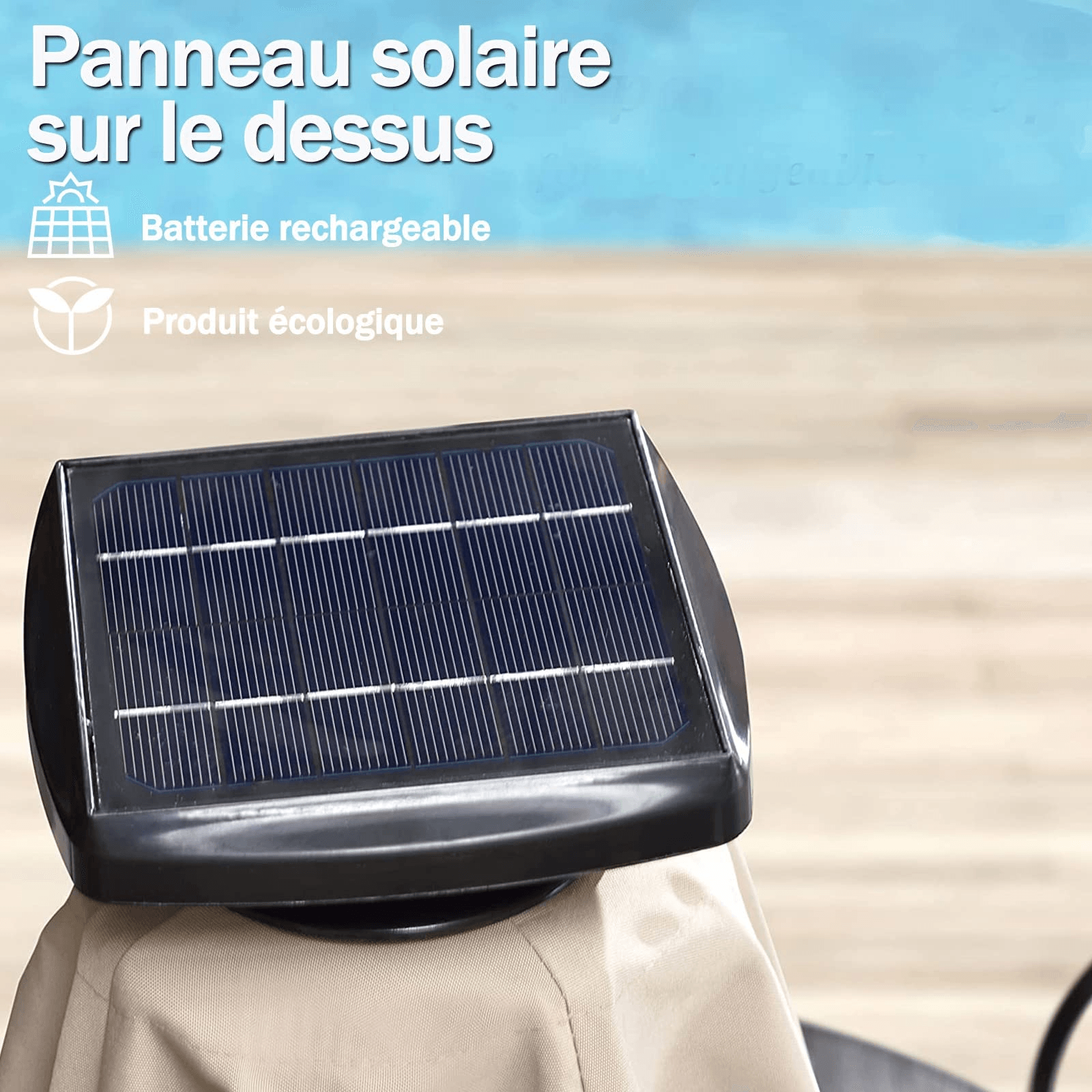 PURPLE LEAF Parasol De Jardin Exterieur Rectangulaire avec LED, Parasol Déporté Toit à Double Rotatif 360°, Parasol Excentré Inclinable, Parasol Terrasse Exterieur - Purpleaf France