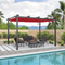 PURPLE LEAF Pergola Aluminium Tissu Teint en Fil Pergola pour Terrasse Exterieur, Toit Coulissante, Pavillon De Jardin