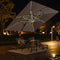 PURPLE LEAF Parasol De Jardin Extérieur avec LED Parasol Déporté Toit à Double Rotatif 360° Parasol Excentré Inclinable Parasol Terrasse Extérieur