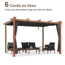 PURPLE LEAF Stores d'extérieur Rétractables pour Pergola, Pavillon et plus : Profitez de votre espace extérieur en toute tranquillité