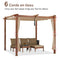 PURPLE LEAF Stores d'extérieur Rétractables pour Pergola, Pavillon et plus : Profitez de votre espace extérieur en toute tranquillité