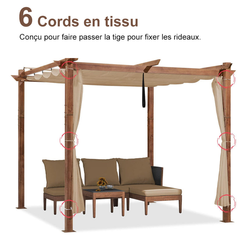 PURPLE LEAF Stores d'extérieur Rétractables pour Pergola, Pavillon et plus : Profitez de votre espace extérieur en toute tranquillité