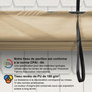 PURPLE LEAF Housse de Protection Solaire de Pergola Dépliable – Housse de Remplissage en Tissu Résistant pour Terrasses et Vérandas