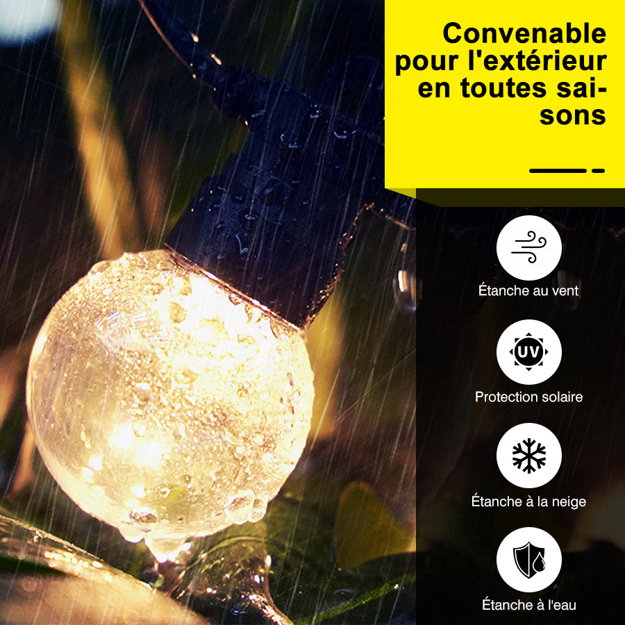 PURPLE LEAF Tonnelle de Terrasse et de Jardin, Toit Rigide en Acier Galvanisé, Conception de Gouttière avec Guirlandes Lumineuses Transparentes, Gris Clair