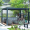 PURPLE LEAF Pergola Bioclimatique d'extérieur en aluminium à toit réglable pour terrasse et jardin grise