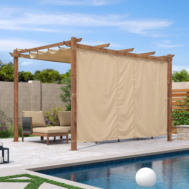 PURPLE LEAF Housse de Protection Solaire de Pergola Dépliable – Housse de Remplissage en Tissu Résistant pour Terrasses et Vérandas