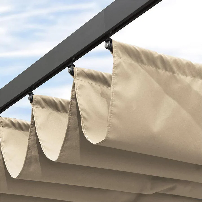 PURPLE LEAF Housse de Protection Solaire de Pergola Dépliable – Housse de Remplissage en Tissu Résistant pour Terrasses et Vérandas