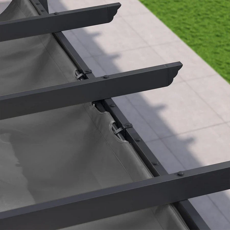 PURPLE LEAF Housse de Protection Solaire de Pergola Dépliable – Housse de Remplissage en Tissu Résistant pour Terrasses et Vérandas