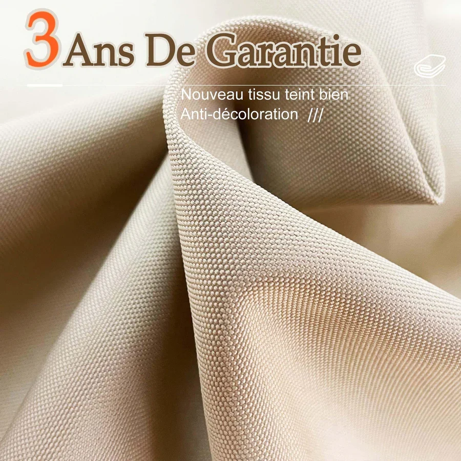 PURPLE LEAF Pergola Aluminium Tissu Teint en Fil Pergola pour Terrasse Exterieur, Toit Coulissante, Pavillon De Jardin Guirlande Lumineuse Blanc Lait