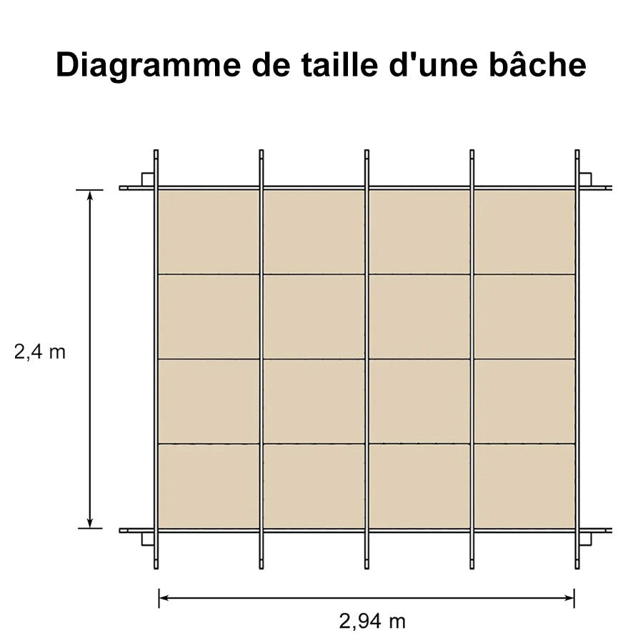 PURPLE LEAF Toile latérale pour Pergola Terrasse et plus Profitez de votre espace extérieur en toute tranquillité