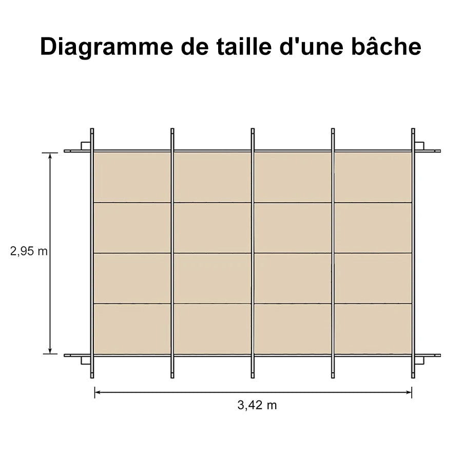 PURPLE LEAF Toile latérale pour Pergola Terrasse et plus Profitez de votre espace extérieur en toute tranquillité