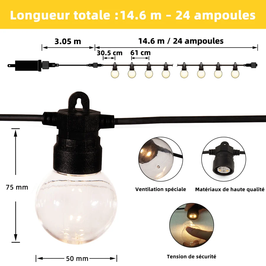 PURPLE LEAF Pergola rétractable extérieure avec abri de pergola en aluminium pour terrasse pare-soleil auvent pour terrasse d'arrière-cour  Avec Guirlandes Lumineuses Transparentes