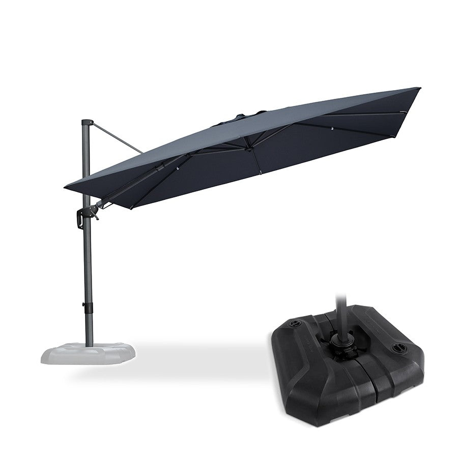 PURPLE LEAF Parasol Déporté Inclinable Gauche Droite Carré et Rectangulaire avec socle