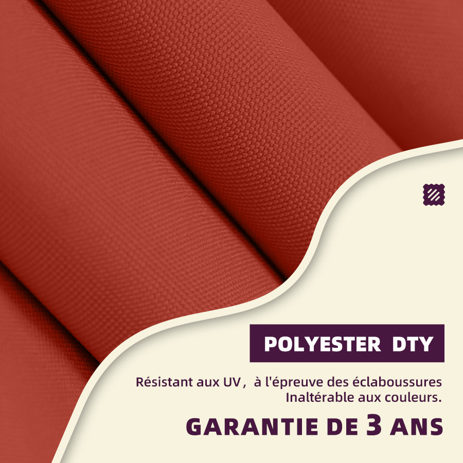 PURPLE LEAF Parasol Déporté Inclinable Rectangulaire, Parasol De Jardin Extérieur Toit à Double Rotatif 360°, Parasol Terrasse Extérieur