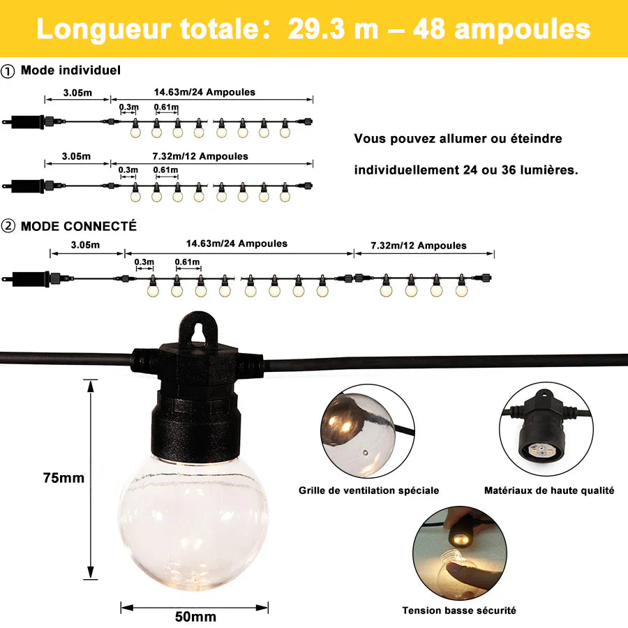 PURPLE LEAF Tonnelle de Jardin, Toit Double en Acier Galvanisé, Avec Rideaux Améliorés et Guirlandes Lumineuses Transparentes, Bronze