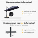 Base Compatible avec les Parasols Économiques à Cadre Gris Acier