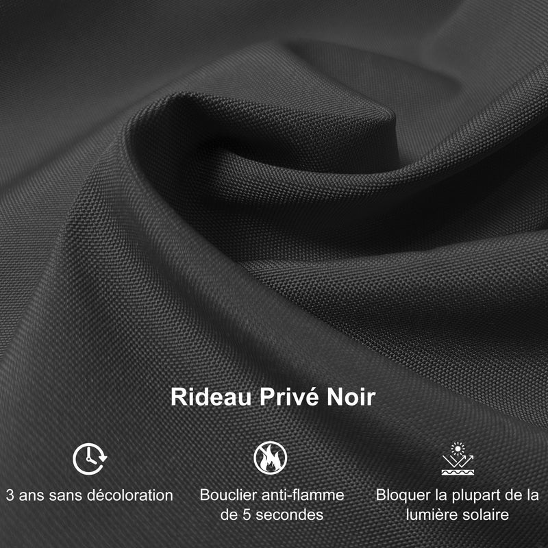 PURPLE LEAF Tonnelle de Jardin Pour Terrasse | Toit Rigide en Acier Galvanisé avec Rideaux Améliorés | Gris Clair