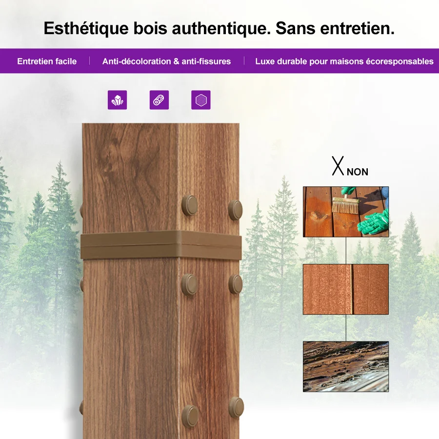 PURPLE LEAF Pergola Rétractable Extérieure Effet Bois en Métal avec Auvent Pare-Soleil pour Jardin Patio Porche Pavillon Avec Guirlande Lumineuse Blanc Lait