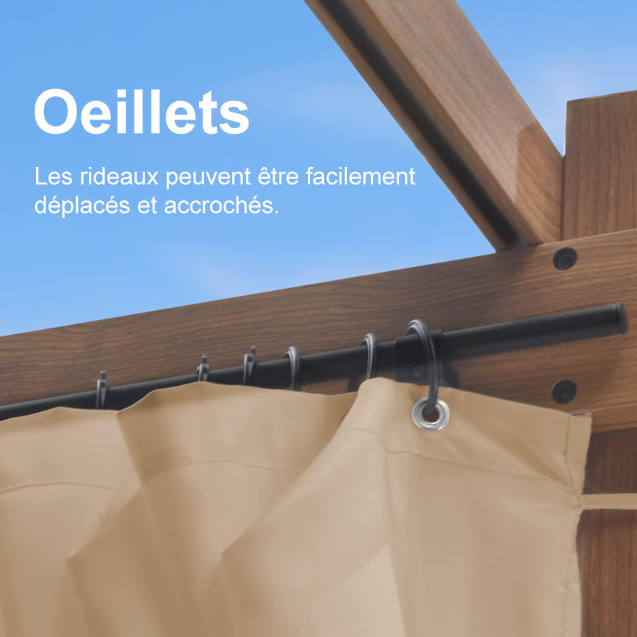 PURPLE LEAF Toile latérale pour Pergola Terrasse et plus Profitez de votre espace extérieur en toute tranquillité