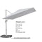 Base Compatible avec les Parasols Économiques à Cadre Gris Acier